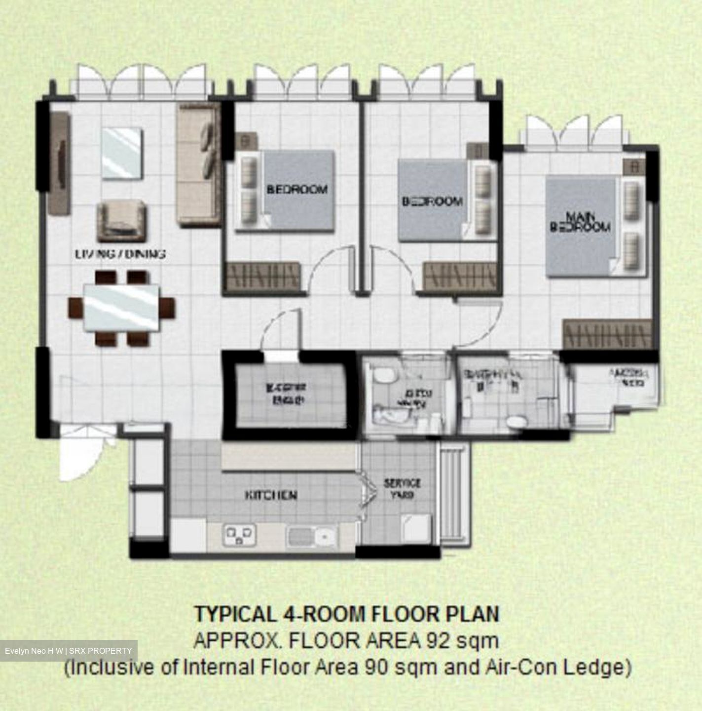 Blk 471A Hougang Parkview (Hougang), HDB 4 Rooms #557612441